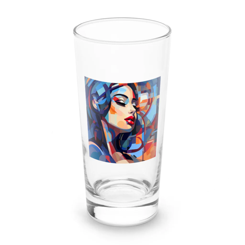 Carpe DiemのWomen who listen to music Long Sized Water Glass :front