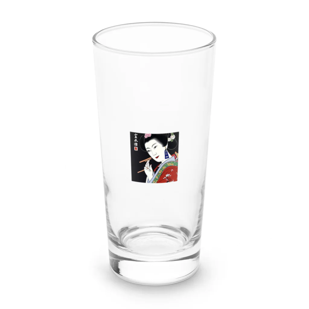 KOKORO商店の「和風美人のアートグッズ」 Long Sized Water Glass :front