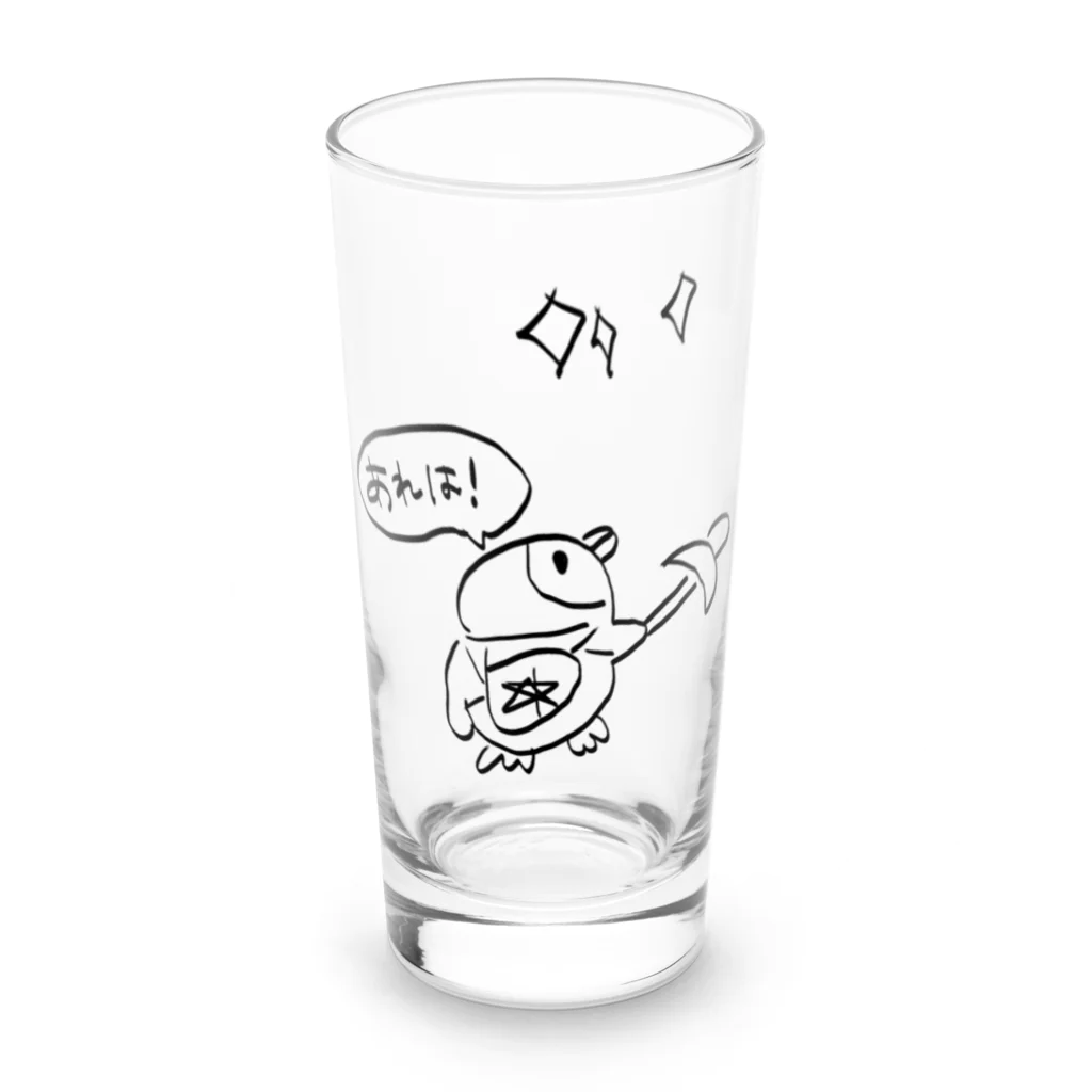 ほろほろめいろのぺんかわ『あれは！』 Long Sized Water Glass :front