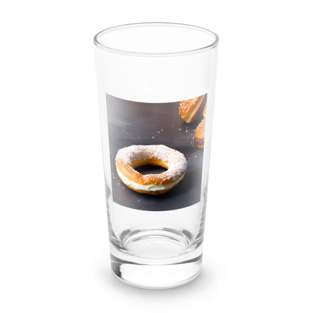 真希ショップの美味しそうなドーナツのグッズ Long Sized Water Glass :front