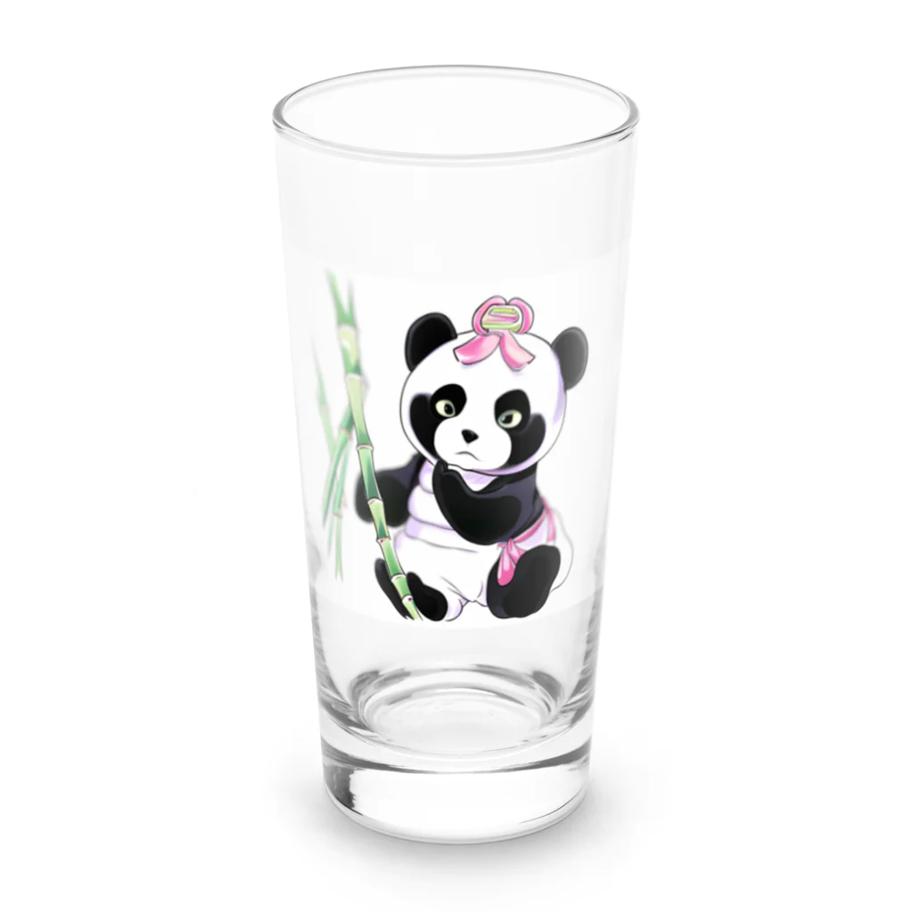 KaSumi's shopのかぐやパンダ姫 Long Sized Water Glass :front