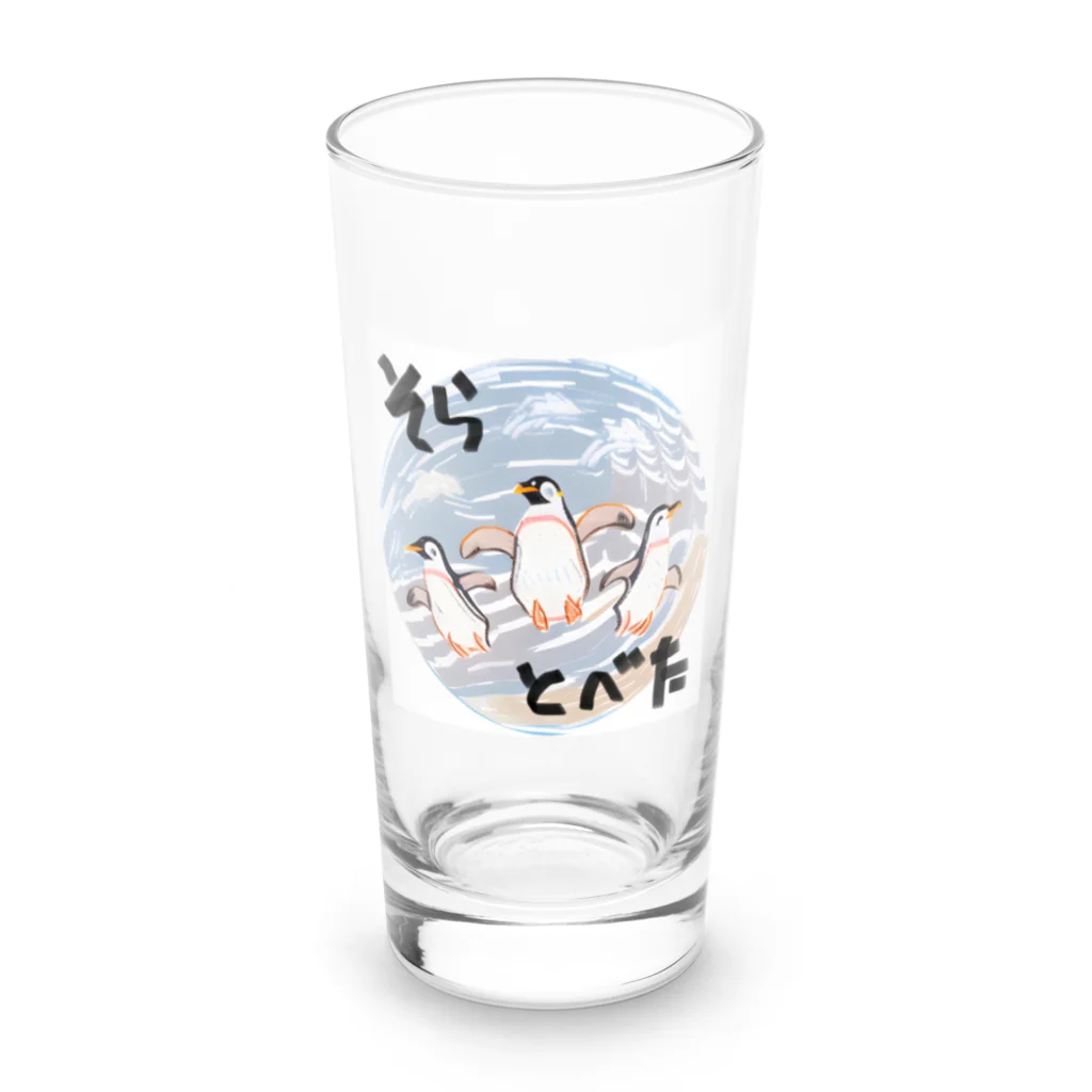 ゲレゲレの空飛ぶペンギン Long Sized Water Glass :front