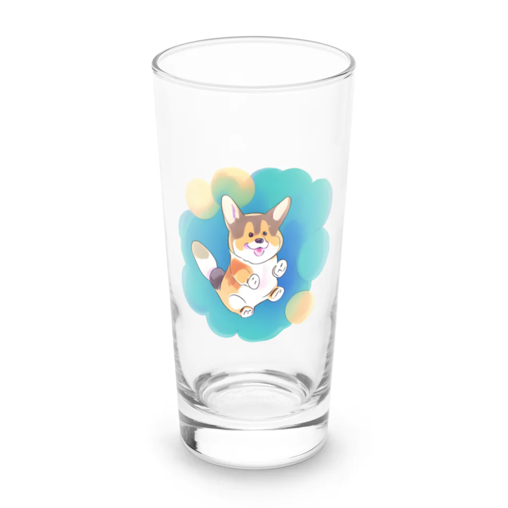 nakagawa-kikakuのコーギーの大ジャンプ Long Sized Water Glass :front