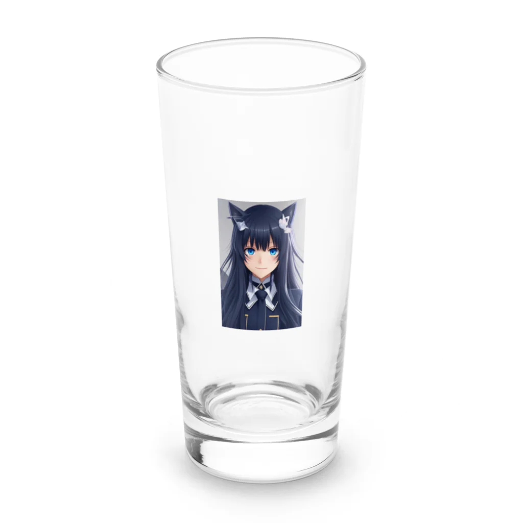 YuzuKiのはにかみ  Long Sized Water Glass :front