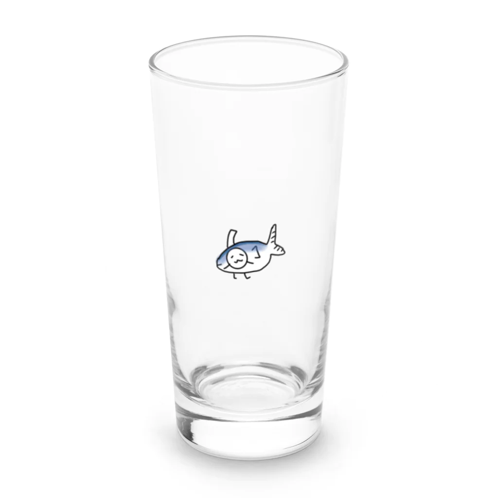 ろく@バタバタ数字系のまぐろくロンググラス Long Sized Water Glass :front