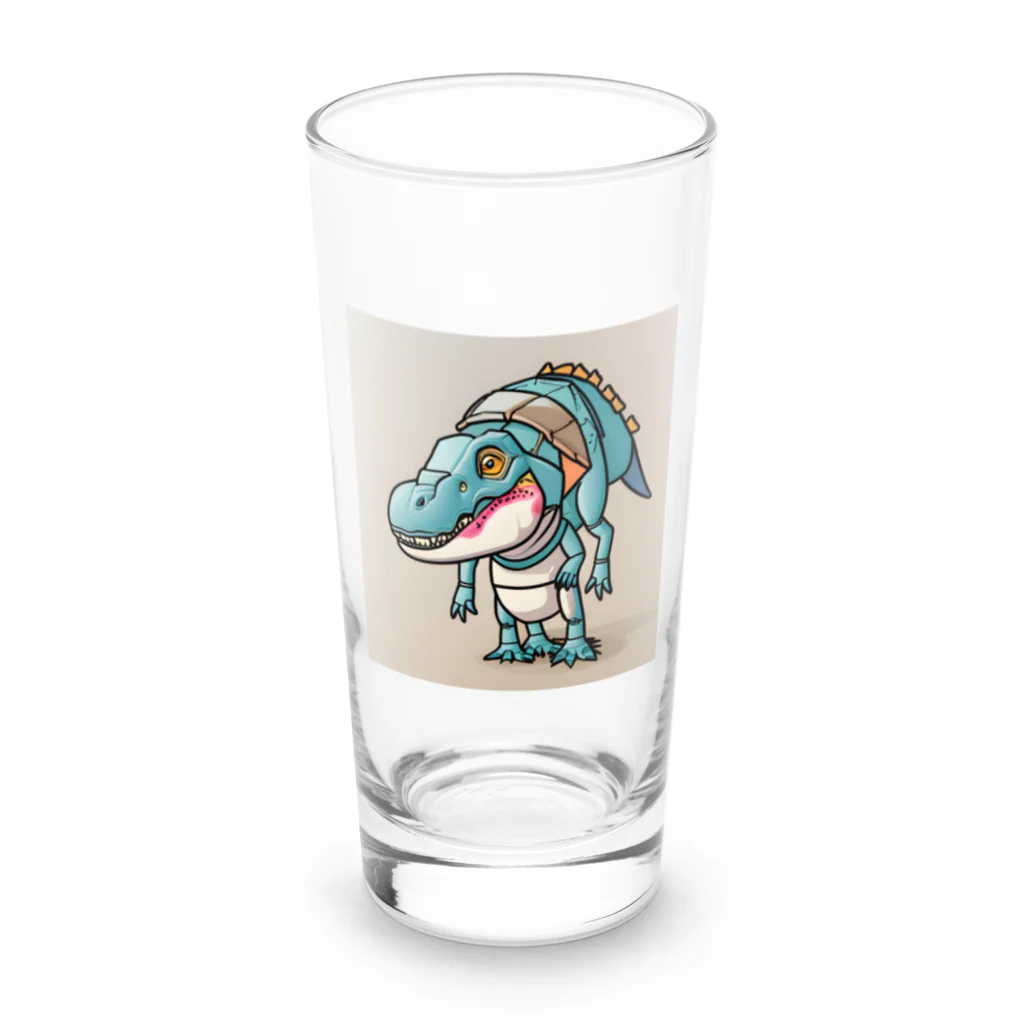 ゆるっと個性のT-Rexアリゲーター Long Sized Water Glass :front