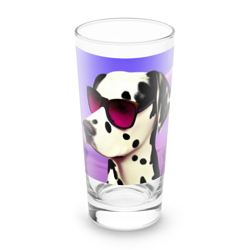 miekoriのsunglasses dog Long Sized Water Glass :front