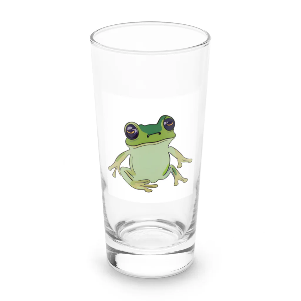 きじねこ屋のカエルくん Long Sized Water Glass :front