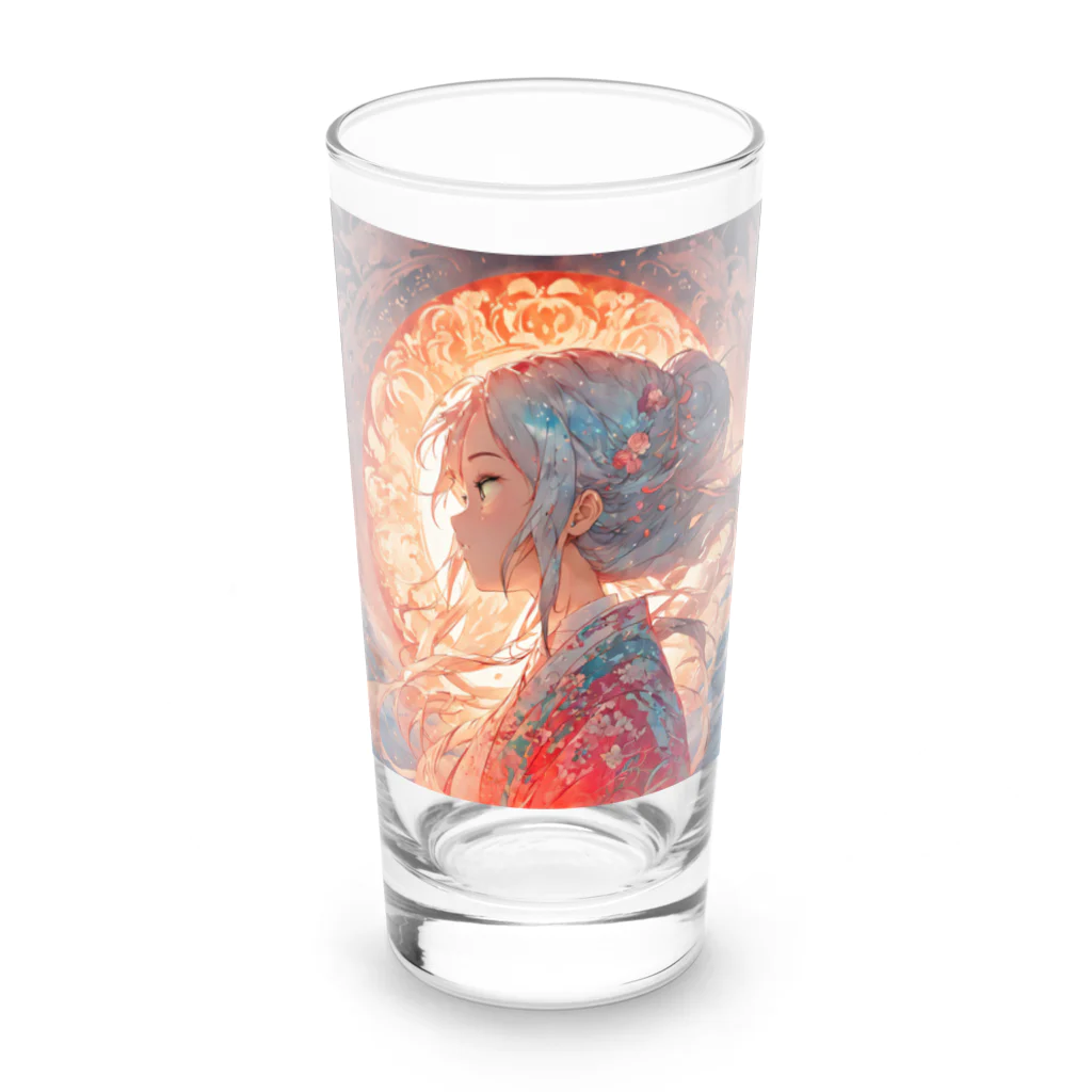 デジタルアート【gâteauchocolat】の幻想の少女2 Long Sized Water Glass :front