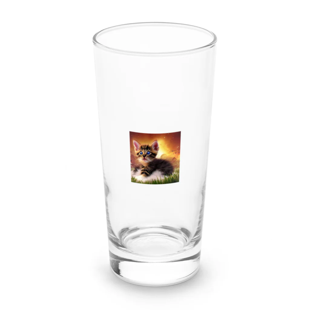 mrs-saleのふわふわ子猫コレクション Long Sized Water Glass :front