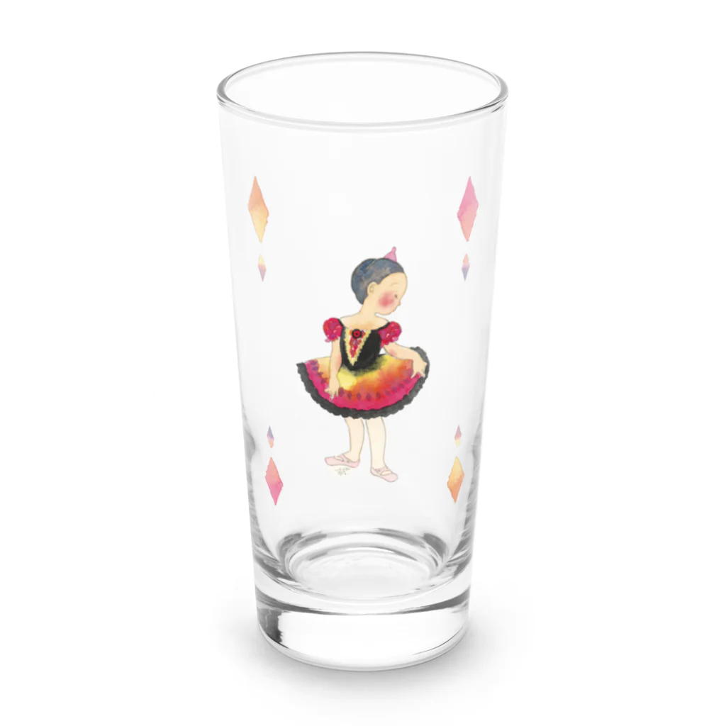 IROnoMADOのピエロちゃん Long Sized Water Glass :front