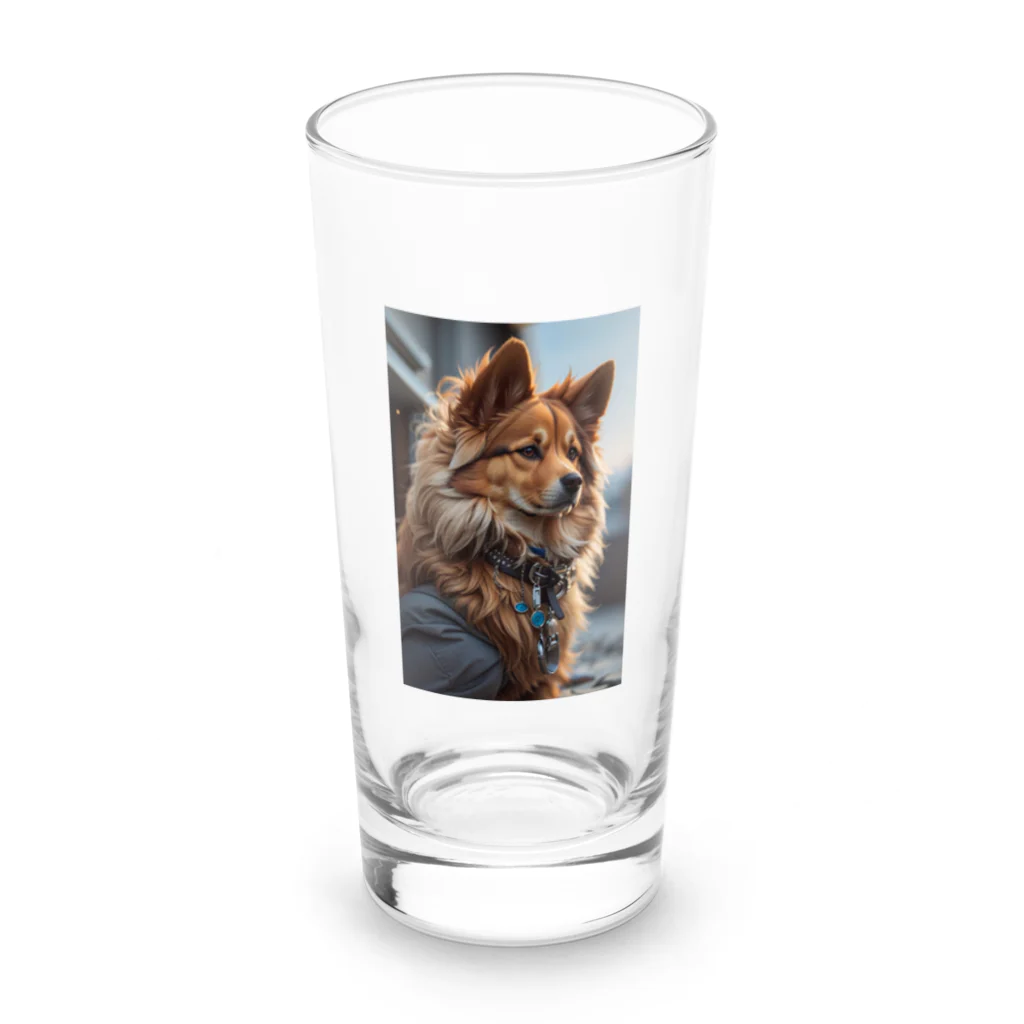 majuiceの凛々しい犬 Long Sized Water Glass :front