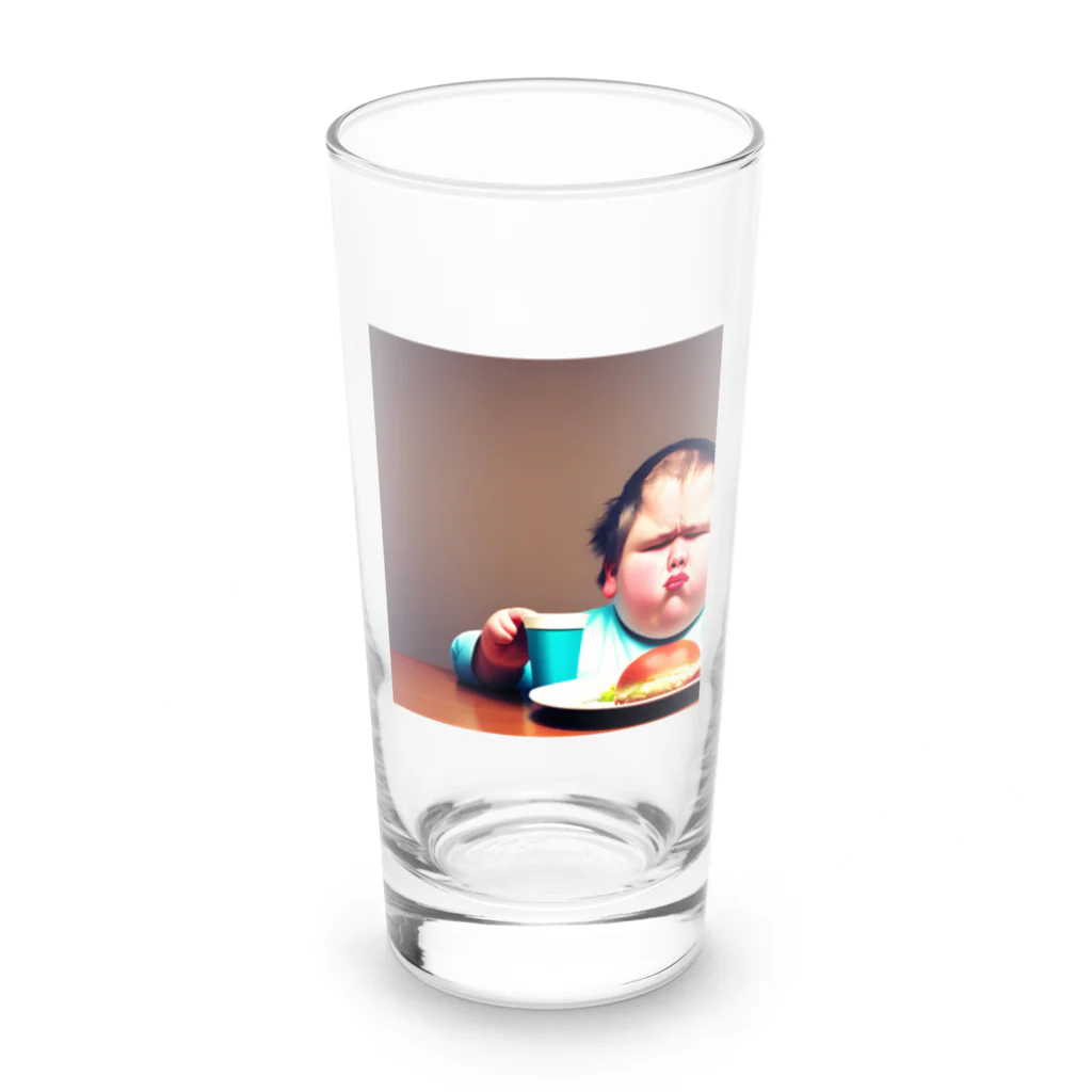 たらたらこっこのふとったこども Long Sized Water Glass :front