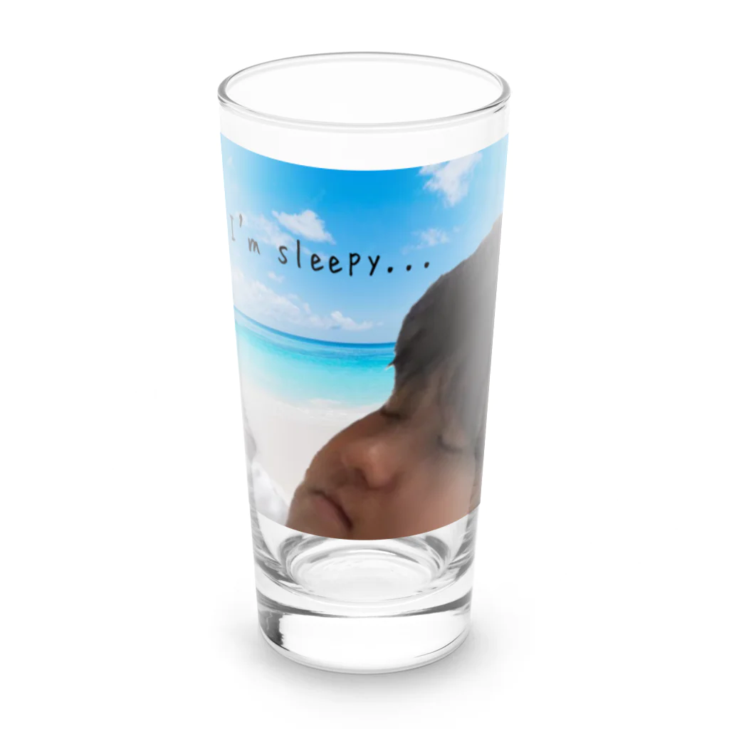 Nicosiaのi'm sleepy Long Sized Water Glass :front