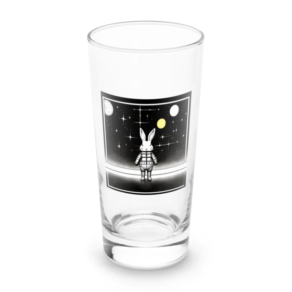 kota.の宇宙のうさぎ Long Sized Water Glass :front