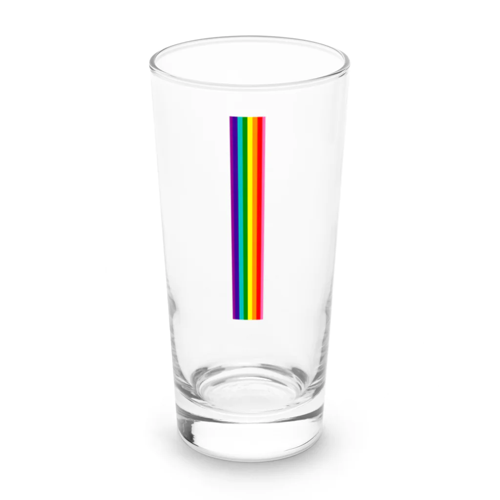 LGBTQ＋プライドショップのレインボー・ロンググラス Long Sized Water Glass :front