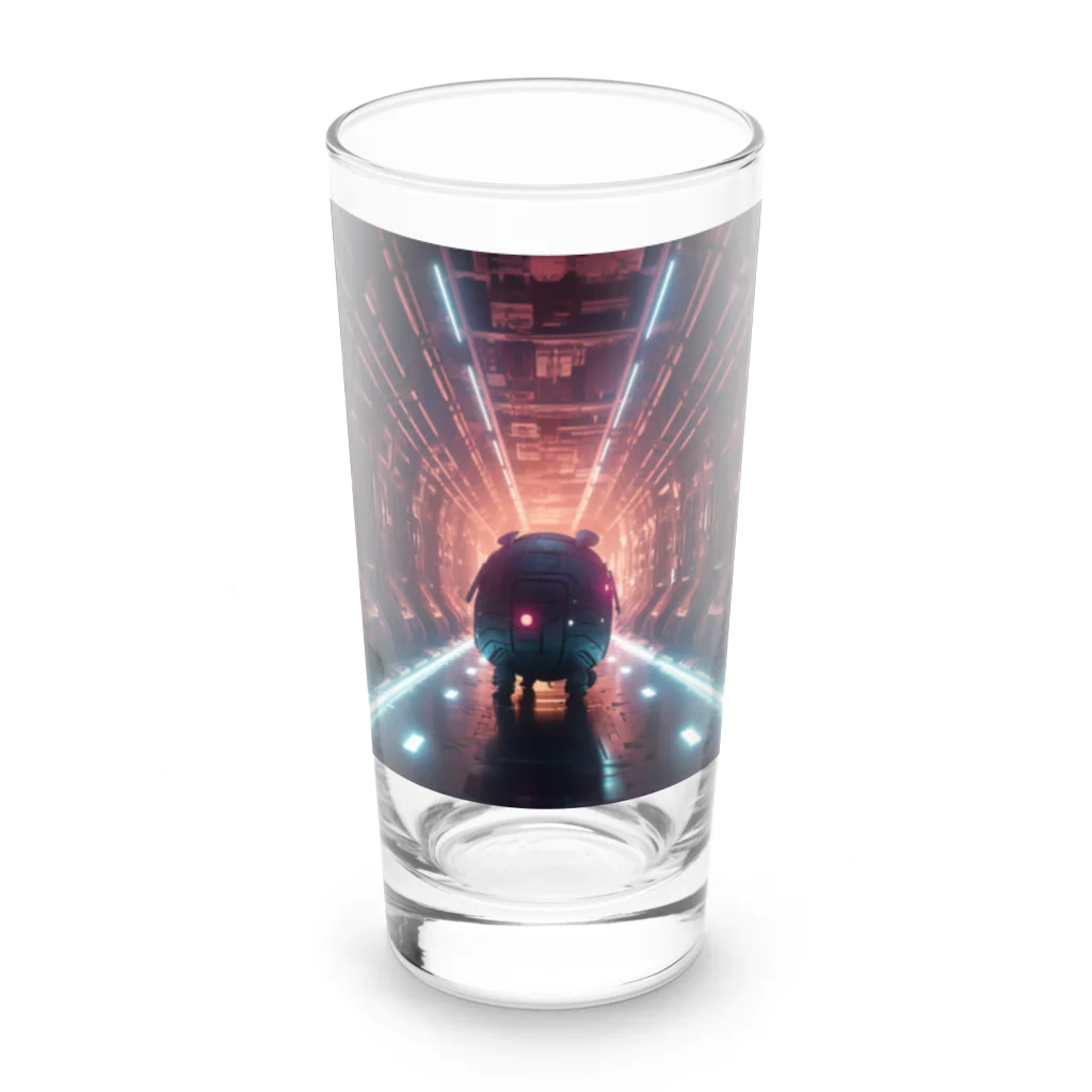 anc90のI'm a robot.20230906 Long Sized Water Glass :front