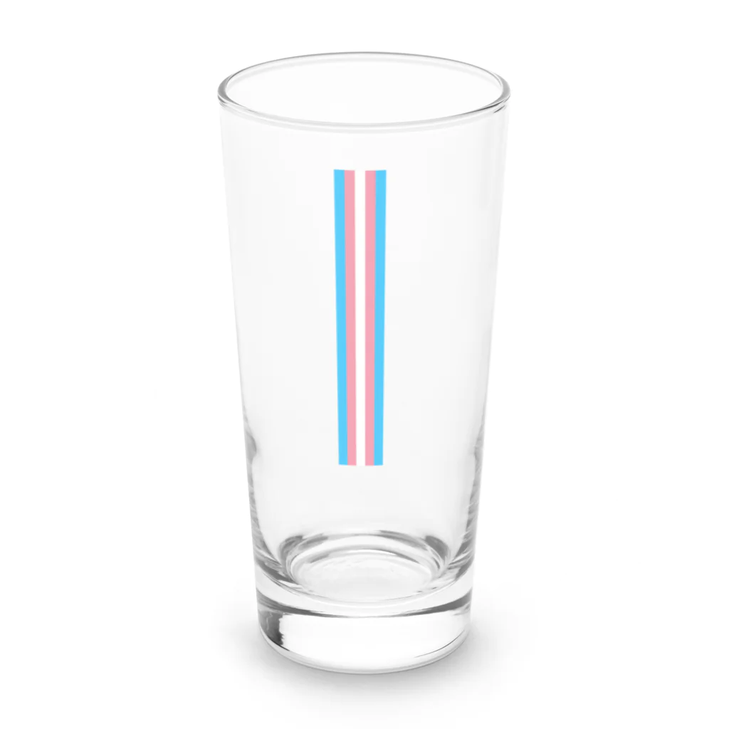 LGBTQ＋プライドショップのトランス・ロンググラス Long Sized Water Glass :front