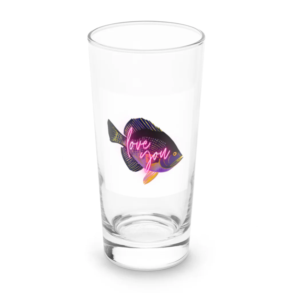 ラブリーチャーミーのLove fish Long Sized Water Glass :front