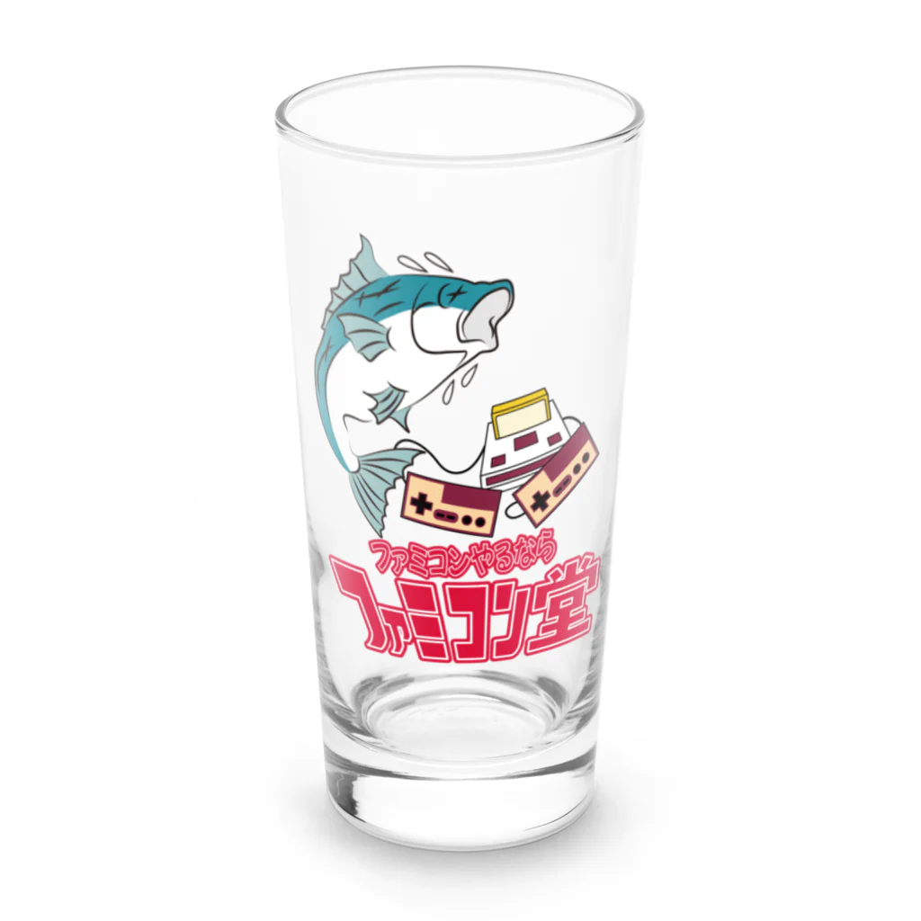 オサカナ店長（ファミコン堂）のファミコン堂　オサカナ店長 Long Sized Water Glass :front