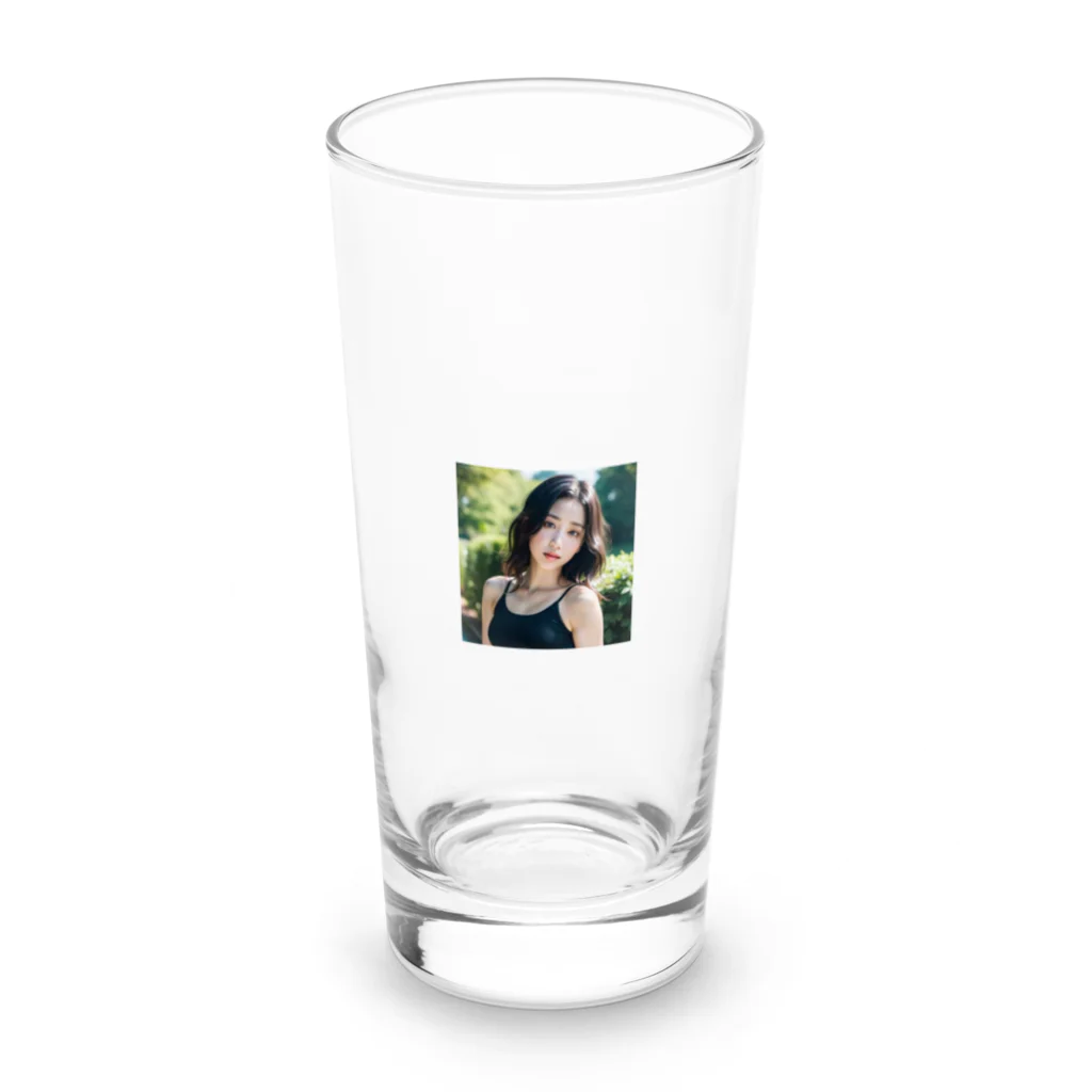 AI美女（appurin）公式グッズの斎藤綾華 Long Sized Water Glass :front