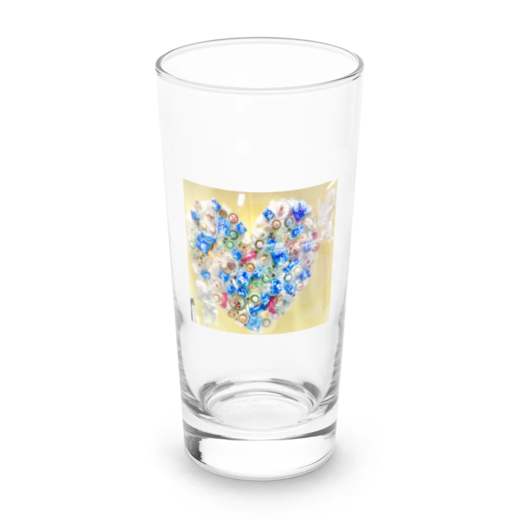 chappytweetyのブルーエンジェルハート♡ Long Sized Water Glass :front