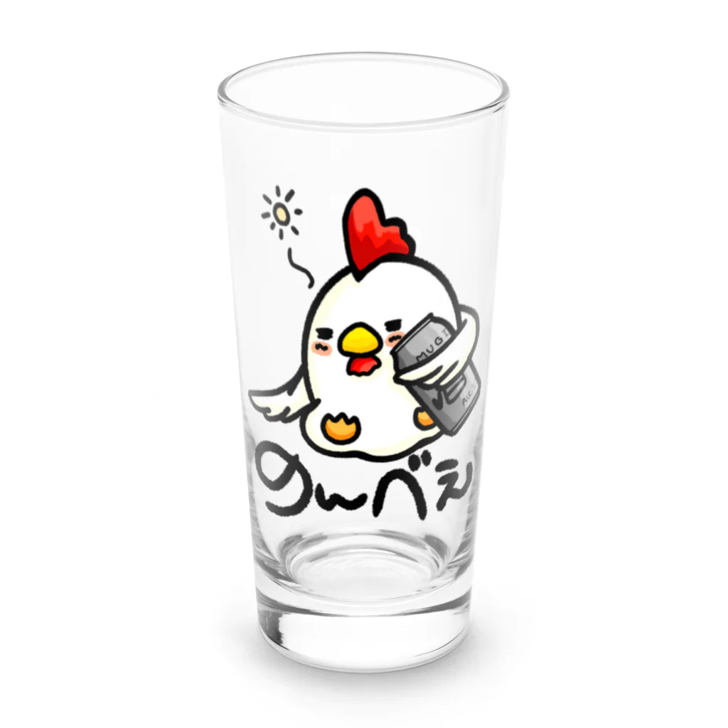 樹璃ィ's すとあののんべぇにわとりさん！カラー Long Sized Water Glass :front