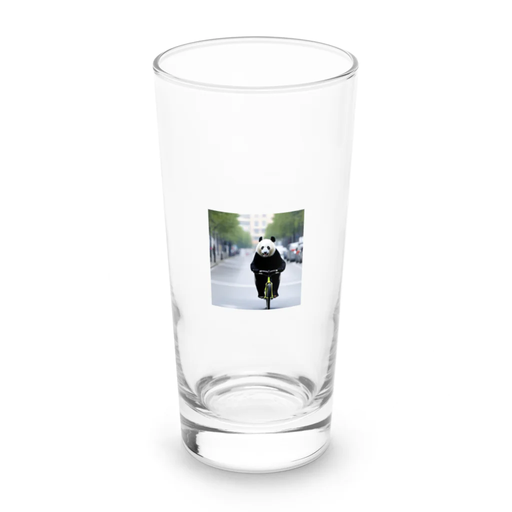 akinko1536の爆走パンダ Long Sized Water Glass :front