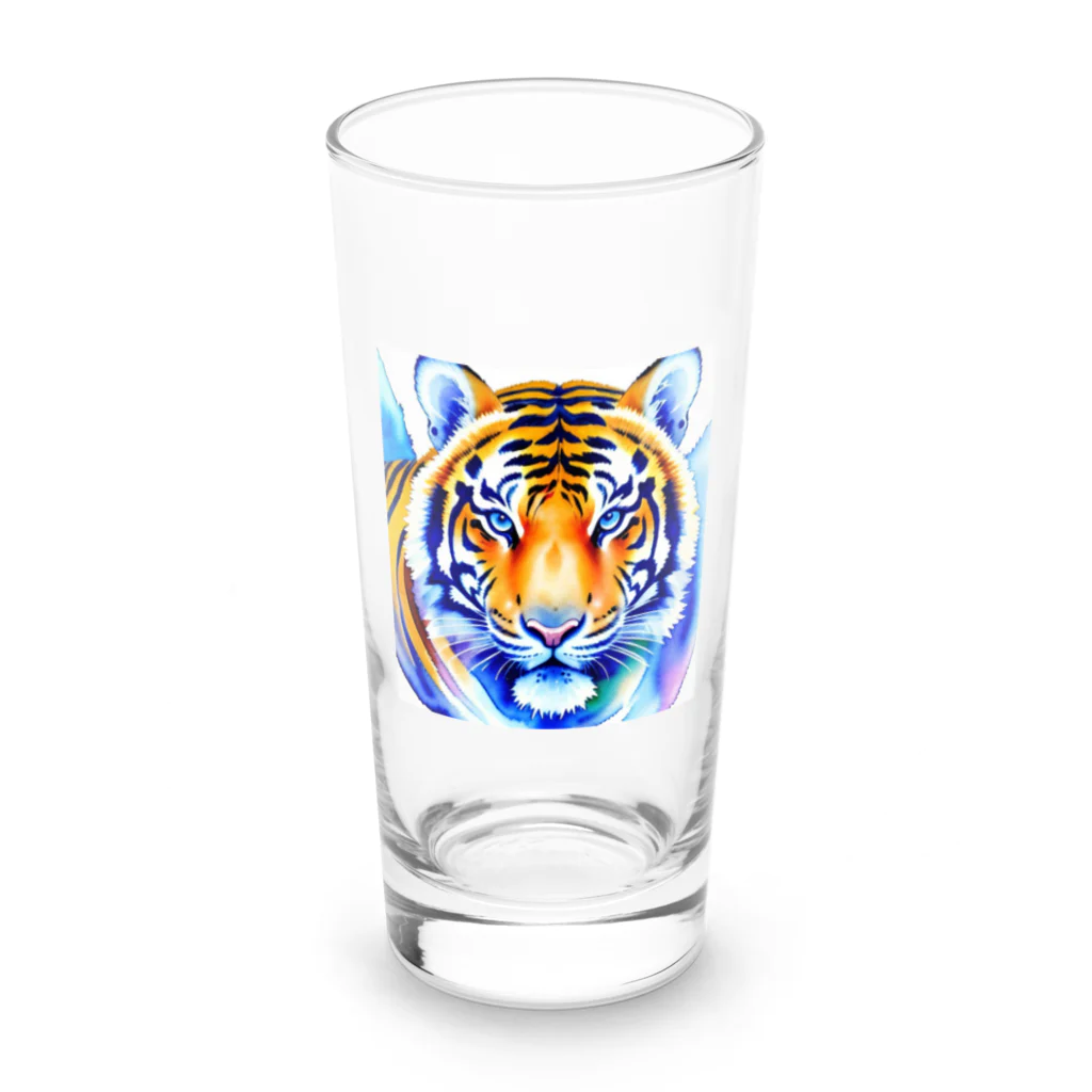 ZUKASAMAのワイルドな虎🐯 Long Sized Water Glass :front