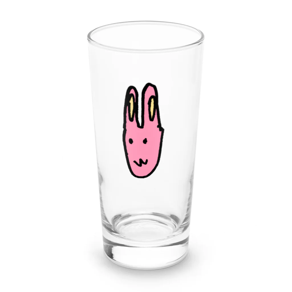 天然温泉わきの湯の31歳児のうさぎちゃん Long Sized Water Glass :front