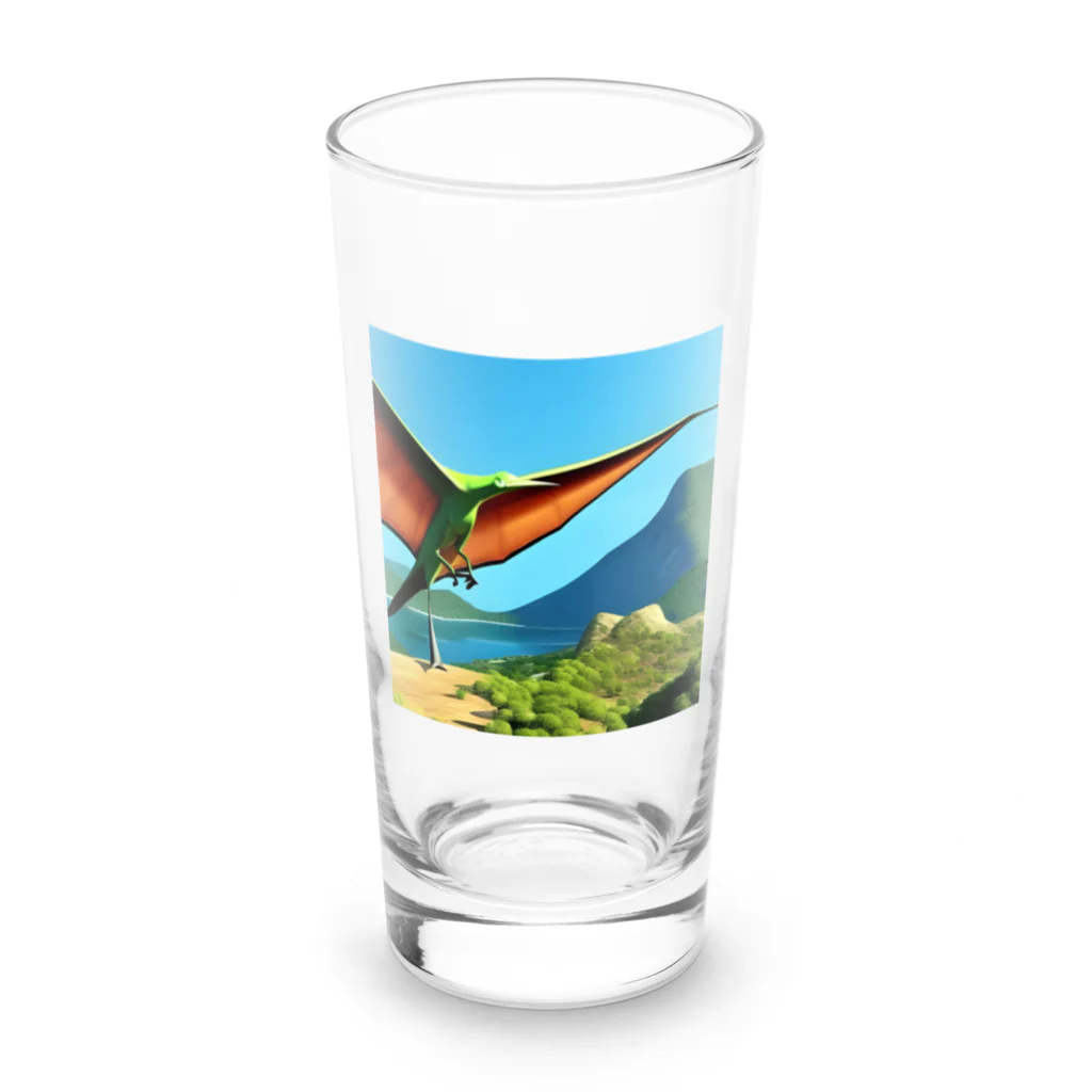 サウルス工房のプテラノドン Long Sized Water Glass :front