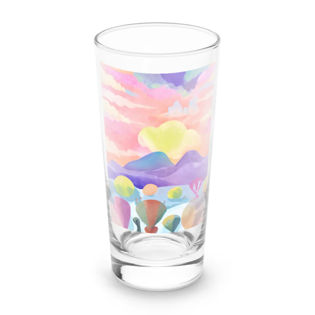 rapasuの夕やけ小やけ Long Sized Water Glass :front