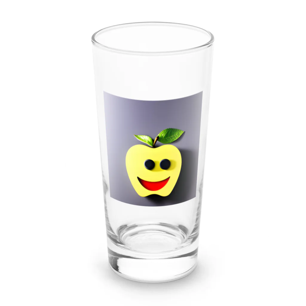 にゃーんの生きたリンゴ Long Sized Water Glass :front