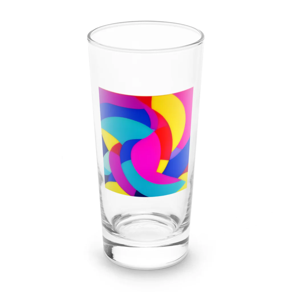 おしゃれなシティグッズの色鮮やかおしゃれアート Long Sized Water Glass :front