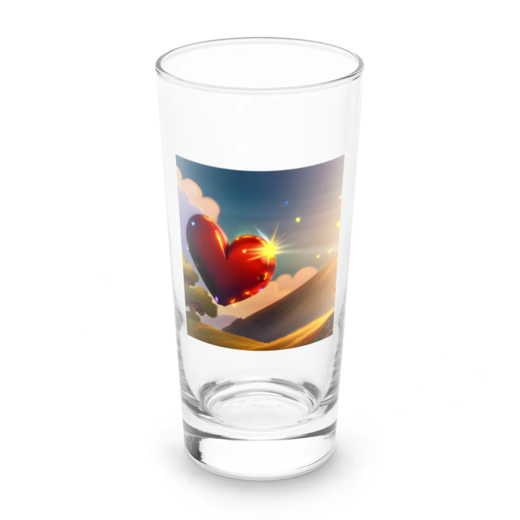 takuの穏やかな宝物のハートの幻想 Long Sized Water Glass :front