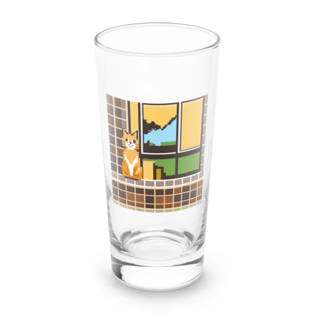 getprizeのドット絵の猫 Long Sized Water Glass :front