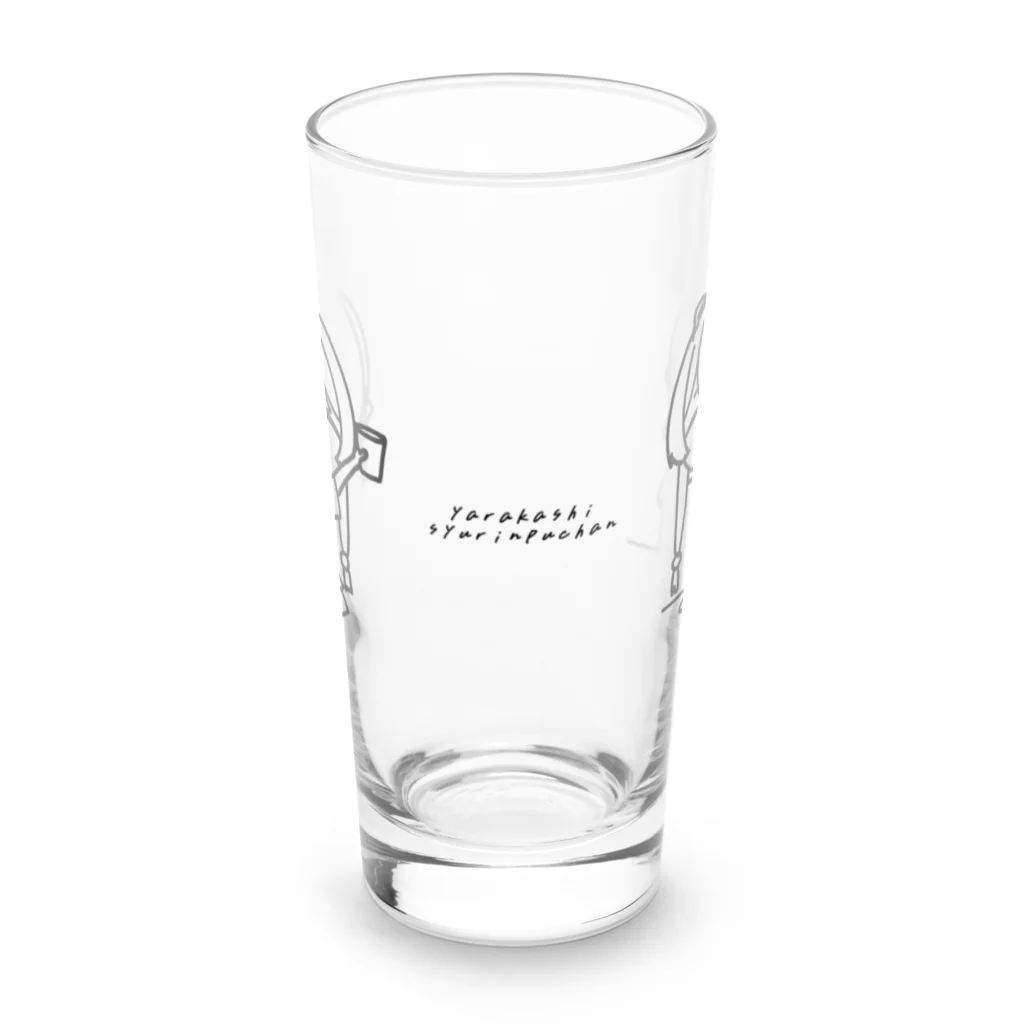 しゅりんぷのやらかしえび茶 Long Sized Water Glass :front