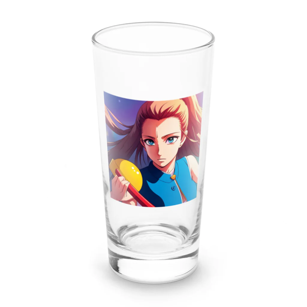 🎨デザイン宮殿🛍️の戦う乙女 Long Sized Water Glass :front