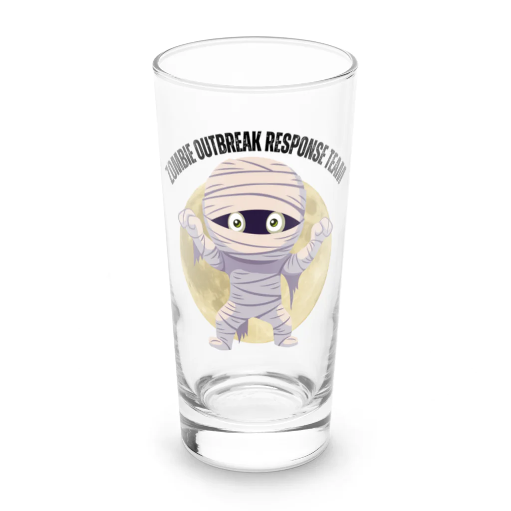 aidhiのハロウィン　かわいいミイラデザインス Long Sized Water Glass :front