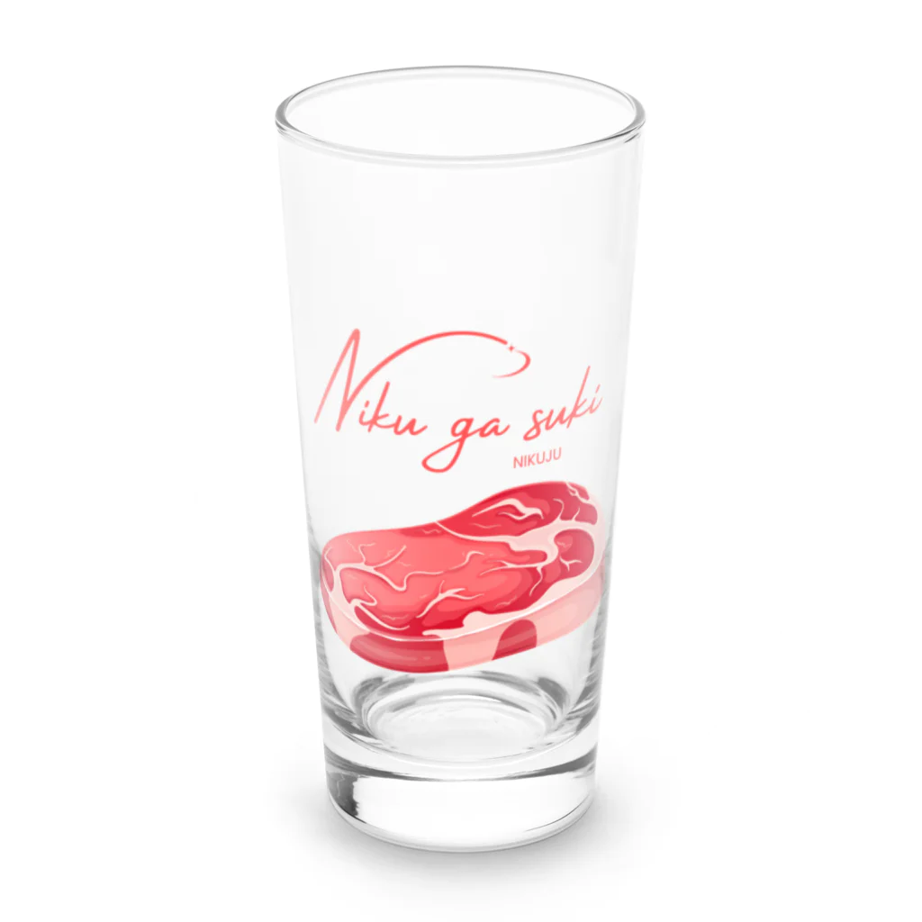 CalligraphyのNiku ga suki Long Sized Water Glass :front