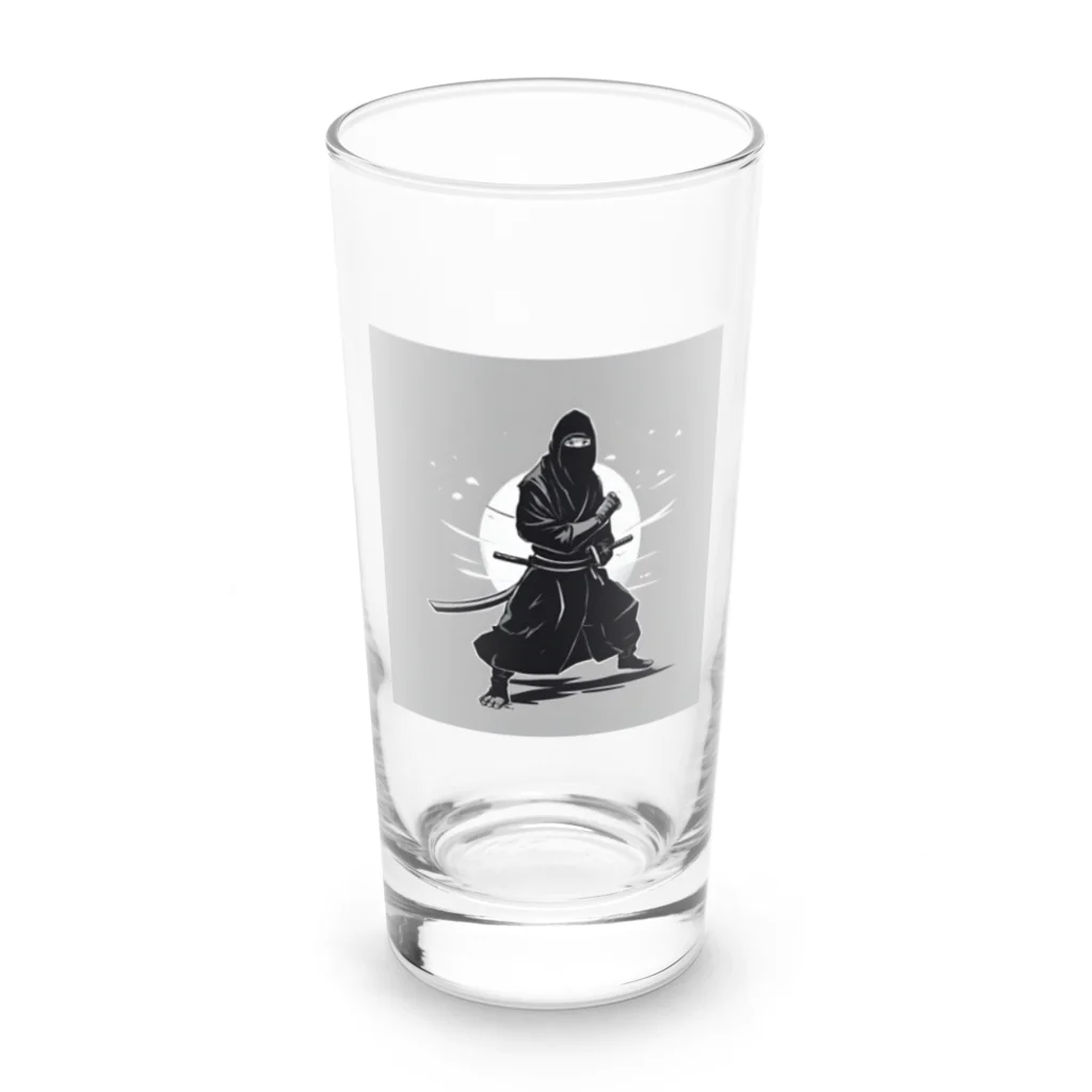 忍者の忍者のイラストグッズ Long Sized Water Glass :front