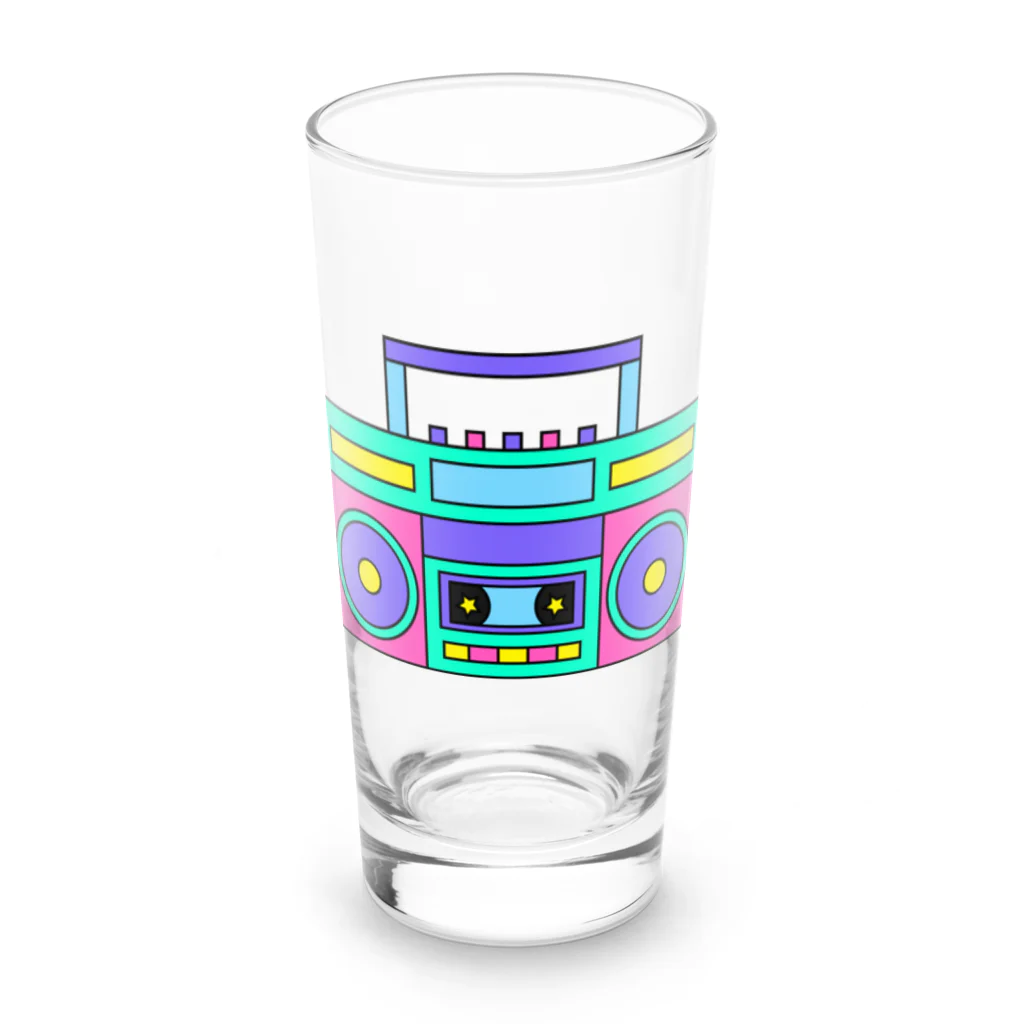 Lucia BOXの90’S　LOVE ITEM　ラジカセ Long Sized Water Glass :front