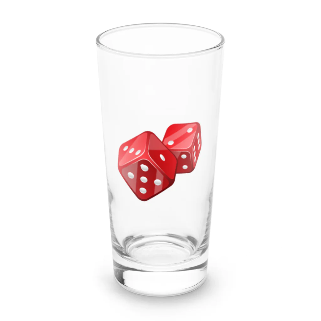 COOL&SIMPLEのRed Dice Long Sized Water Glass :front