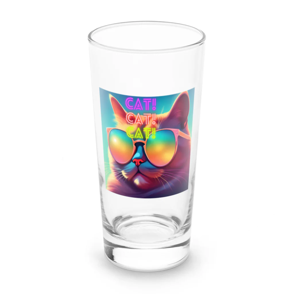 tatuuのShady Cat! Long Sized Water Glass :front