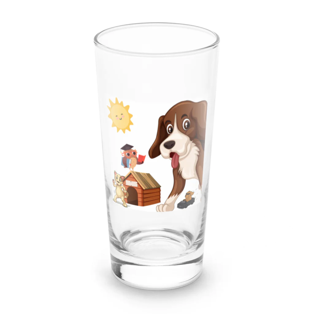 キイロチャンのアニマル学校 Long Sized Water Glass :front