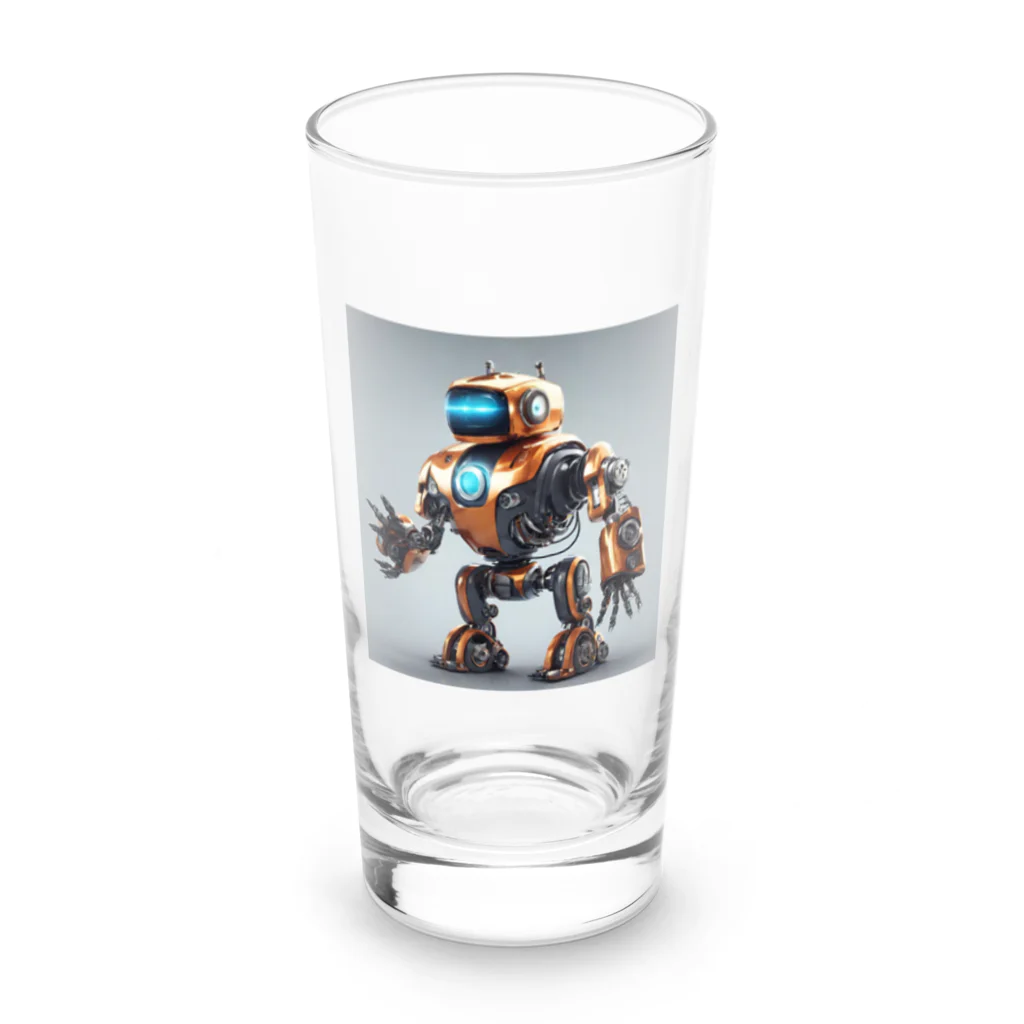 summerのショップのかっこいいロボットのイラストグッズ Long Sized Water Glass :front