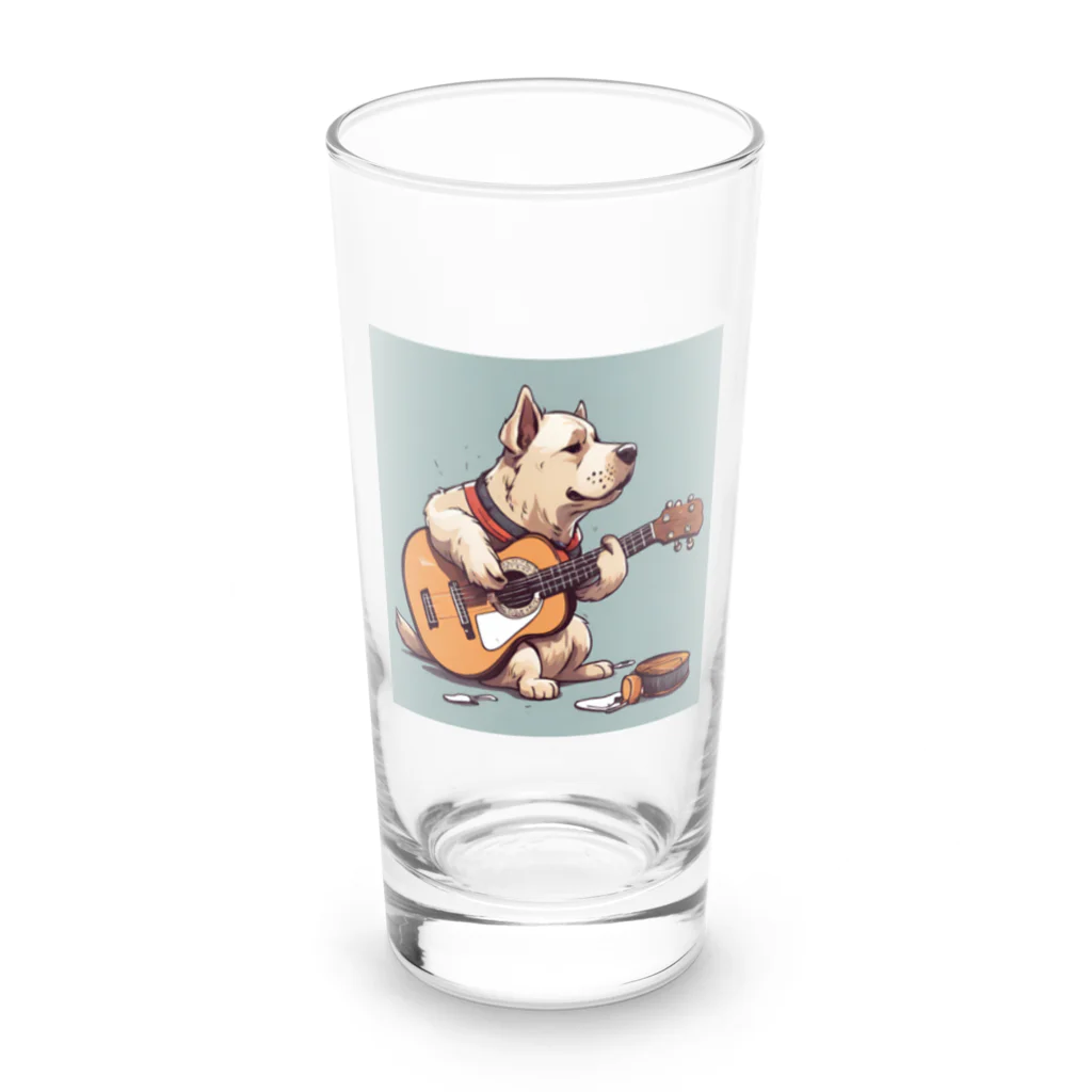 Sing Together のギタわん Long Sized Water Glass :front