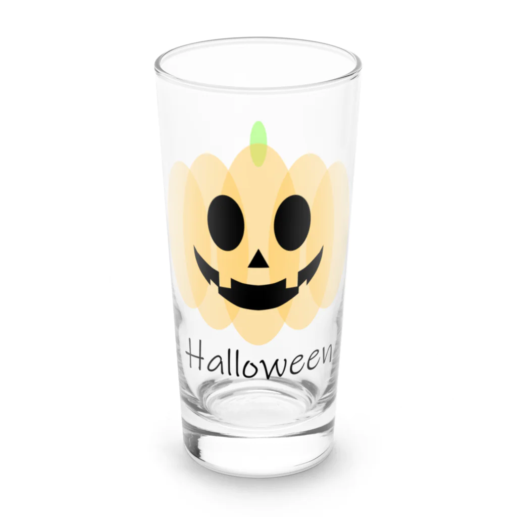 やし油のハロウィンかぼちゃ Long Sized Water Glass :front