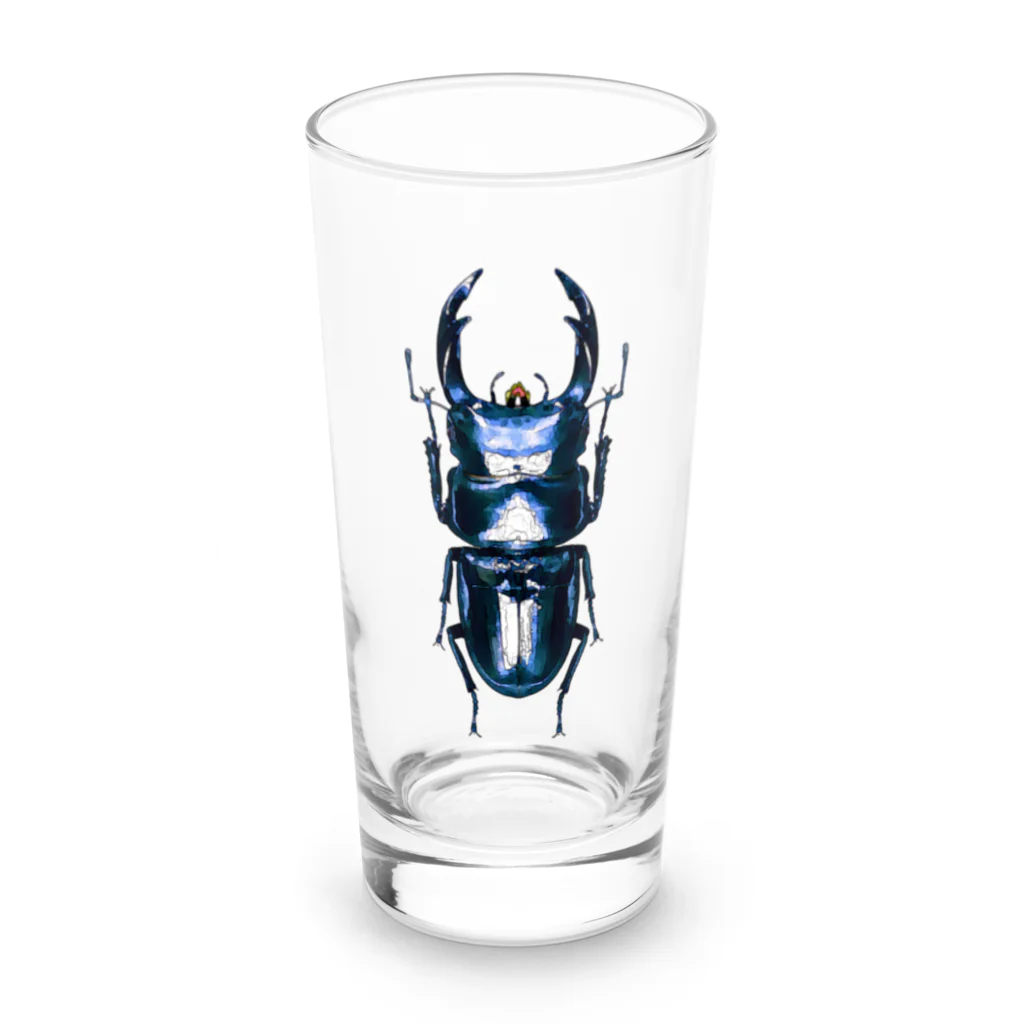 ふんころうのリアルオオクワガタ Long Sized Water Glass :front