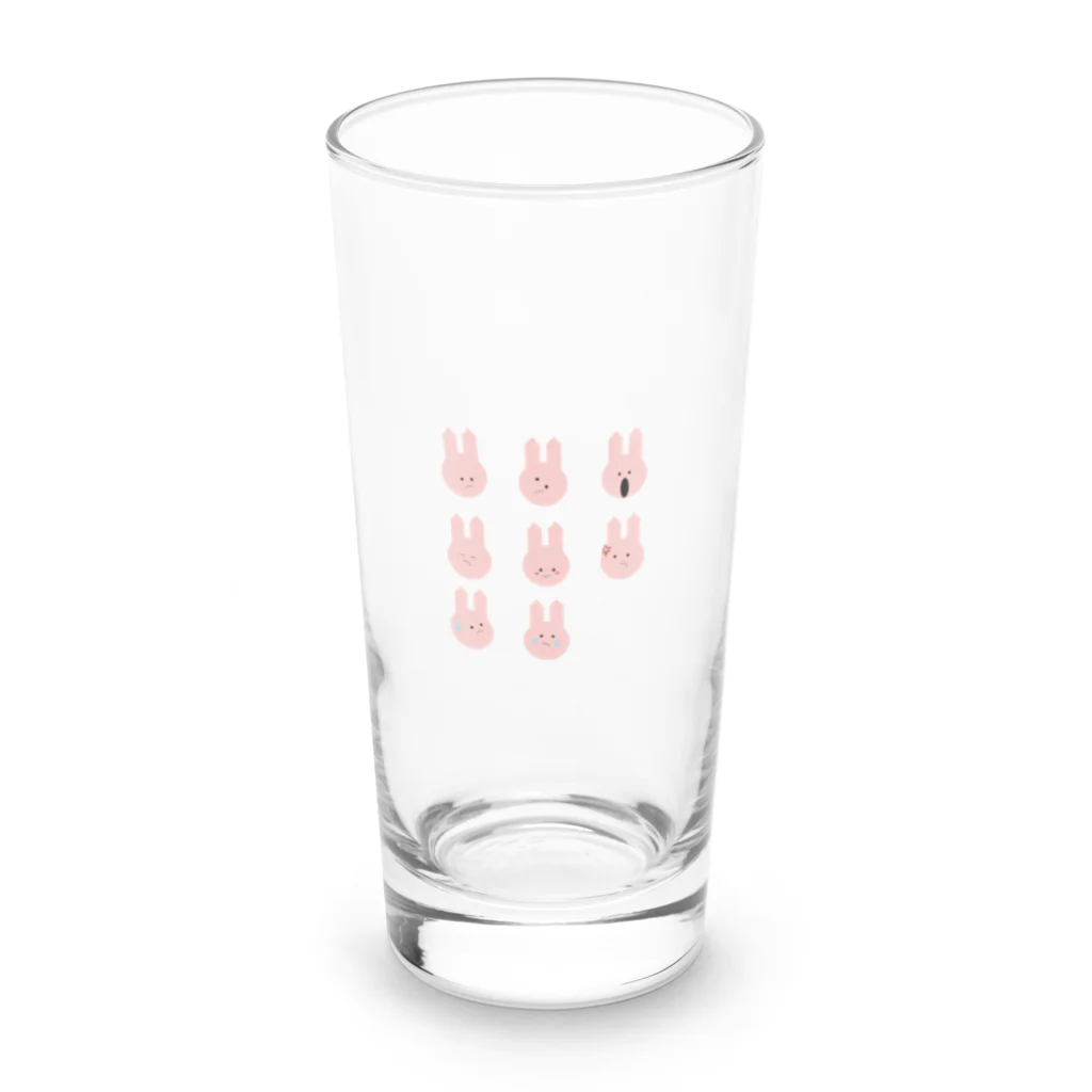 MANIMALのnaname rabbit Long Sized Water Glass :front